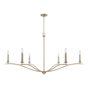 Grady - 6 Light Chandelier-29.25 Inches Tall and 57 Inches Wide - 1326668