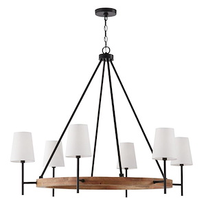 Jonah - 6 Light Chandelier In Contemporary Style-35 Inches Tall and 42 Inches Wide - 1326831