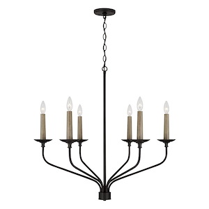 Wilder - 6 Light Chandelier In Farmhouse Style-30.5 Inches Tall and 32 Inches Wide - 1326671