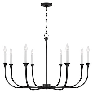 Decklan - 8 Light Chandelier In Contemporary Style-25 Inches Tall and 38 Inches Wide - 1326912