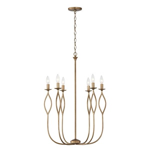 Cohen - 6 Light Chandelier In Contemporary Style-32.25 Inches Tall and 22 Inches Wide - 1326913