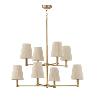 Mira - 8 Light Chandelier-21.5 Inch Tall and 37.5 Inch Wide - 1365275