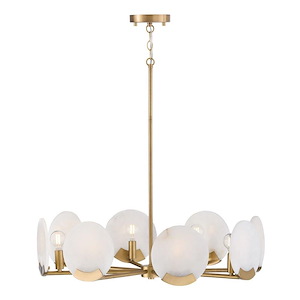 Oriya - 8 Light Chandelier-7.5 Inch Tall and 27.75 Inch Wide - 1365277