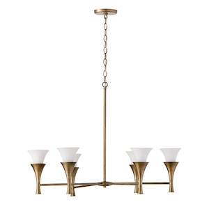 Nola - 6 Light Chandelier-24.25 Inch Tall and 33.75 Inch Wide - 1365282