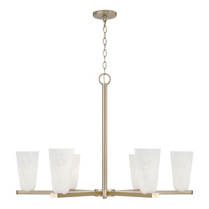 Romy - 6 Light Chandelier-26 Inch Tall and 36 Inch Wide - 1365291