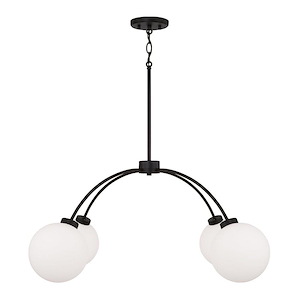 Amos - 4 Light Chandelier-14.75 Inch Tall and 37 Inch Wide - 1365294