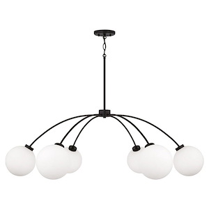 Amos - 6 Light Chandelier-15 Inch Tall and 47 Inch Wide - 1365295