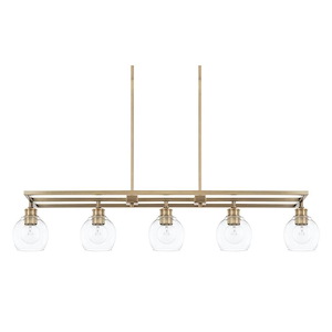 Mid-Century - 5 Light Island - in Modern style - 47 high by 8.5 wide - 990235