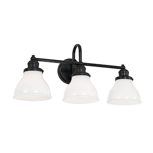 Baxter - 3 Light Urban/Industrial Bath Vanity Approved for Damp Locations - in Urban/Industrial style - 24.25 high by 11 wide - 990203