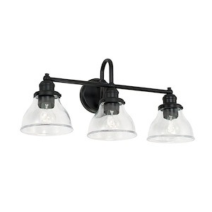 Baxter - 3 Light Industrial Bath Vanity Approved for Damp Locations - in Industrial style - 24.25 high by 11 wide - 724728
