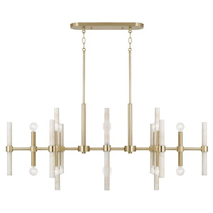Marlow - 16 Light Linear Chandelier-20.25 Inch Tall and 47.25 Inch Wide - 1394770