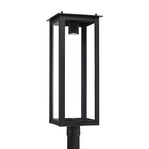 Hunt - 1 Light Outdoor Post Lantern In Contemporary Style-29 Inches Tall and 11 Inches Wide - 1326744