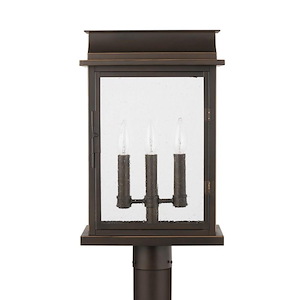 Bolton - 3 Light Outdoor Post Mount - in Transitional style - 11.75 high by 19.75 wide Rain or Shine made for Coastal Environments - 1221994