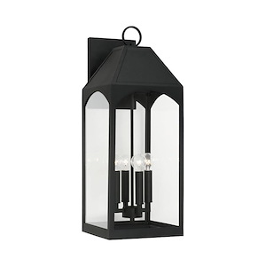 Burton - 4 Light Outdoor Wall Lantern In Transitional Style-26.25 Inches Tall and 9.75 Inches Wide - 1117004