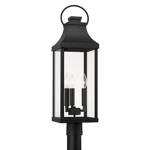 Bradford - 3 Light Outdoor Post Lantern In Traditional Style-26.75 Inches Tall and 8 Inches Wide - 1116985