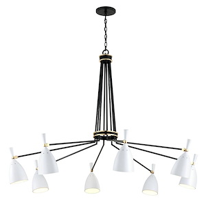 Utopia - 8 Light Chandelier-47.75 Inches Tall and 63.5 Inches Wide - 1314731