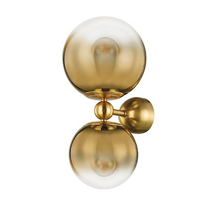 Kyoto - 2 Light Wall Sconce-21.25 Inches Tall and 10.25 Inches Wide - 1271099