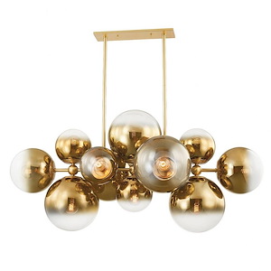 Kyoto - 12 Light Island Pendant-33.75 Inches Tall and 27.25 Inches Wide - 1271094