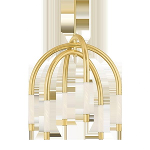 Zeme - 60W 6 LED Chandelier-39 Inches Tall and 33.75 Inches Wide - 1335616