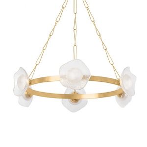 Almandine - 10W 6 LED Chandelier-10 Inches Tall and 41.25 Inches Wide - 1345508