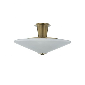 Cologne - 60W 1 LED Flush Mount-10.25 Inch Tall and 19.25 Inch Wide - 1371088