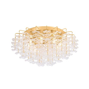 Alsace - 8 Light Semi-Flush Mount-12.25 Inch Tall and 24 Inch Wide - 1388200