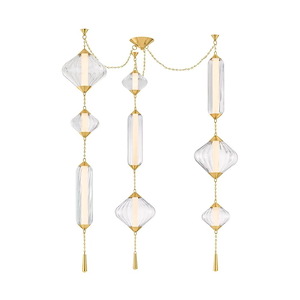 Fiorello - 44W 9 LED Chandelier-64 Inch Tall and 55.75 Inch Wide - 1388218
