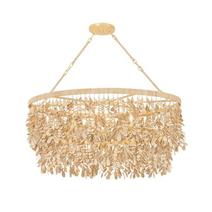 Naxos - 9 Light Linear Pendant-18.25 Inch Tall and 42 Inch Wide - 1388229