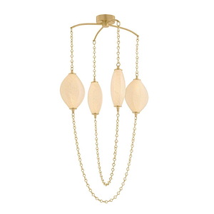 Positano - 28W 4 LED Chandelier-25 Inch Tall and 29.75 Inch Wide - 1420568