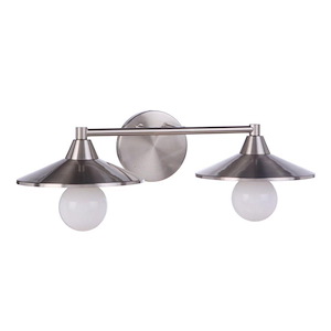 Isaac - 2 Light Bath Vanity In Transitional Style-5.13 Inches Tall and 19.25 Inche Wide - 1116874
