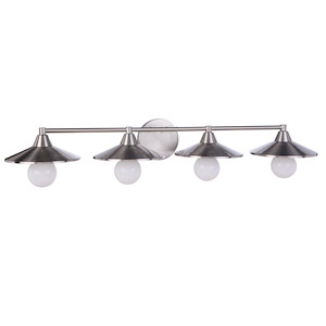 Isaac - 4 Light Bath Vanity In Transitional Style-5.13 Inches Tall and 36.5 Inche Wide - 1116876