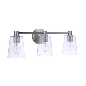 Emilio - 3 Light Bath Vanity In Transitional Style-8 Inches Tall and 23.43 Inche Wide - 1116858