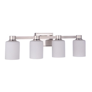 Bretton - 4 Light Bath Vanity In Traditional Style-8 Inches Tall and 28.13 Inches Wide - 1274816