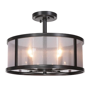 Danbury - Four Light Semi-Flush Mount - 18 inches wide by 13.4 inches high - 602264