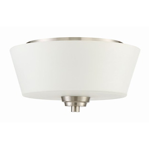 Grace - Two Light Flush Mount - 13 inches wide by 7.5 inches high - 1215548