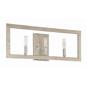Portrait 3 Light Bath Vanity - 23.25 inches wide by 9.5 inches high - 613129