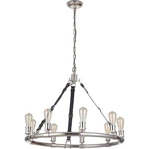 Huxley - 9 Light Chandelier-25 Inch Tall and 34 Inch Wide - 1215665
