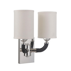 Huxley - Two Light Wall Sconce - 13 inches wide by 14.4 inches high - 1215433