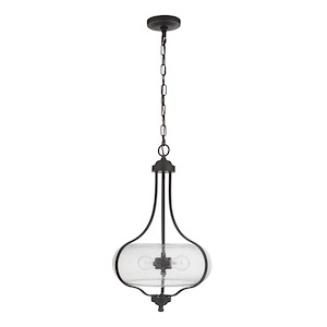 Serene - Two Light Pendant in Transitional Style - 15 inches wide by 24 inches high - 921774