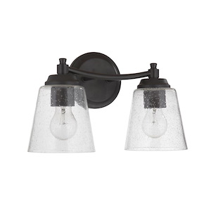Tyler 2 Light Transitional/Modern & Contemporary Bath Vanity in Transitional Style - 14 inches wide by 10 inches high - 921794