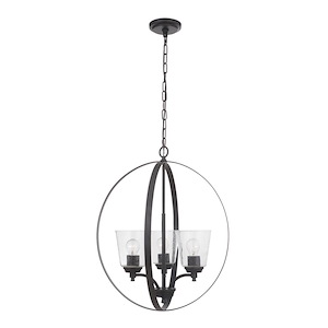 Tyler - Three Light Foyer in Transitional Style - 21 inches wide by 25.25 inches high - 921793