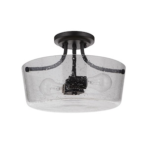 Tyler - Two Light Semi-Flush Mount in Transitional Style - 13 inches wide by 9 inches high - 921795