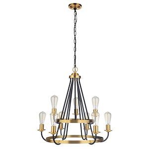 Randolph - 9 Light Chandelier In Transitional/Modern and Contemporary Style-27 Inches Tall and 26 Inches Wide - 921763