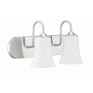 Gwyneth 2 Light Traditional/Modern & Contemporary Bath Vanity in Traditional Style - 18 inches wide by 9.5 inches high - 1215448
