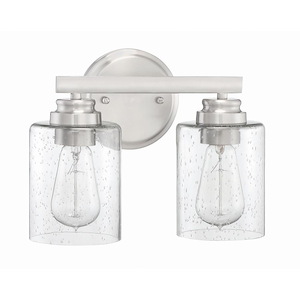 Bolden 2 Light Transitional/Modern & Contemporary Bath Vanity in Transitional Style - 11 inches wide by 8.5 inches high - 1215919