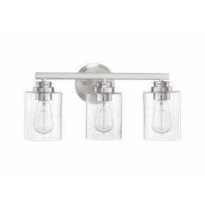 Bolden 3 Light Transitional/Modern & Contemporary Bath Vanity in Transitional Style - 18 inches wide by 8.5 inches high - 1215920