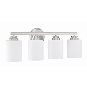 Bolden 4 Light Transitional/Modern & Contemporary Bath Vanity in Transitional Style - 25.13 inches wide by 8.5 inches high - 1215727