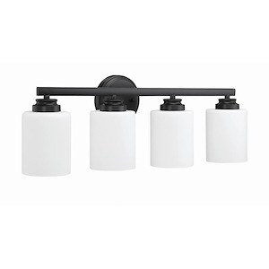 Bolden 4 Light Transitional/Modern & Contemporary Bath Vanity in Transitional Style - 25.13 inches wide by 8.5 inches high - 1215668