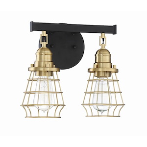 Thatcher - 2 Light Cage Bath Vanity In Transitional/Modern and Contemporary Style-11 Inches Tall and 12 Inches Wide - 921784