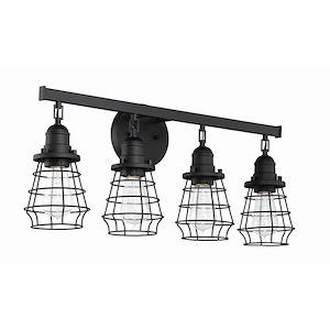 Thatcher - 4 Light Cage Bath Vanity In Transitional/Modern and Contemporary Style-11 Inches Tall and 26 Inches Wide - 921777